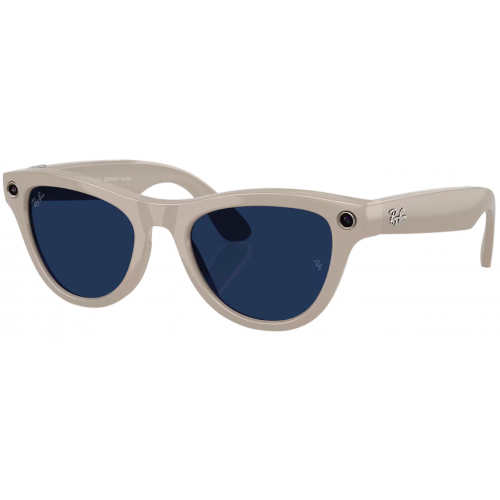 Умные очки Ray-Ban Meta* Skyler Gen 2 Shiny Chalky Grey, Фотохромные линзы Clear to Sapphire Transitions (RW4014)